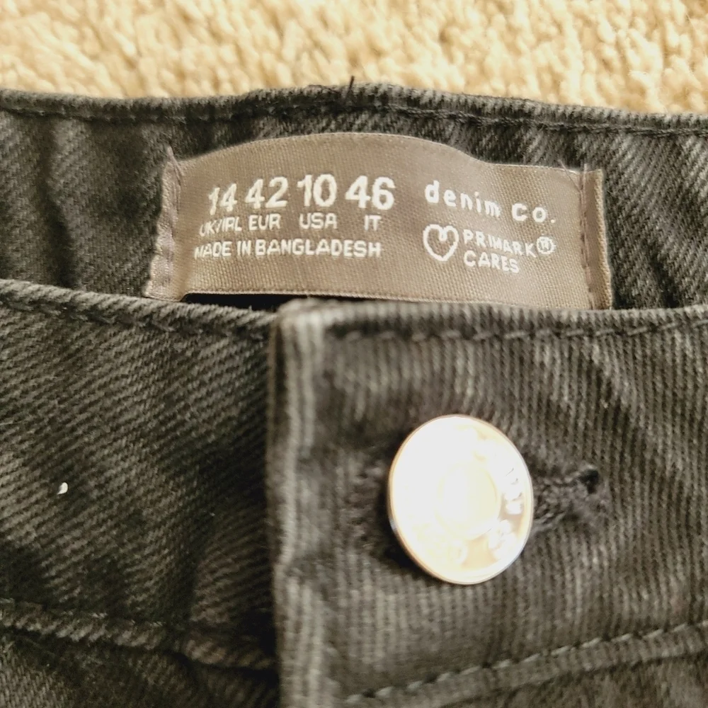 Primark Women's Black Denim Shorts 10